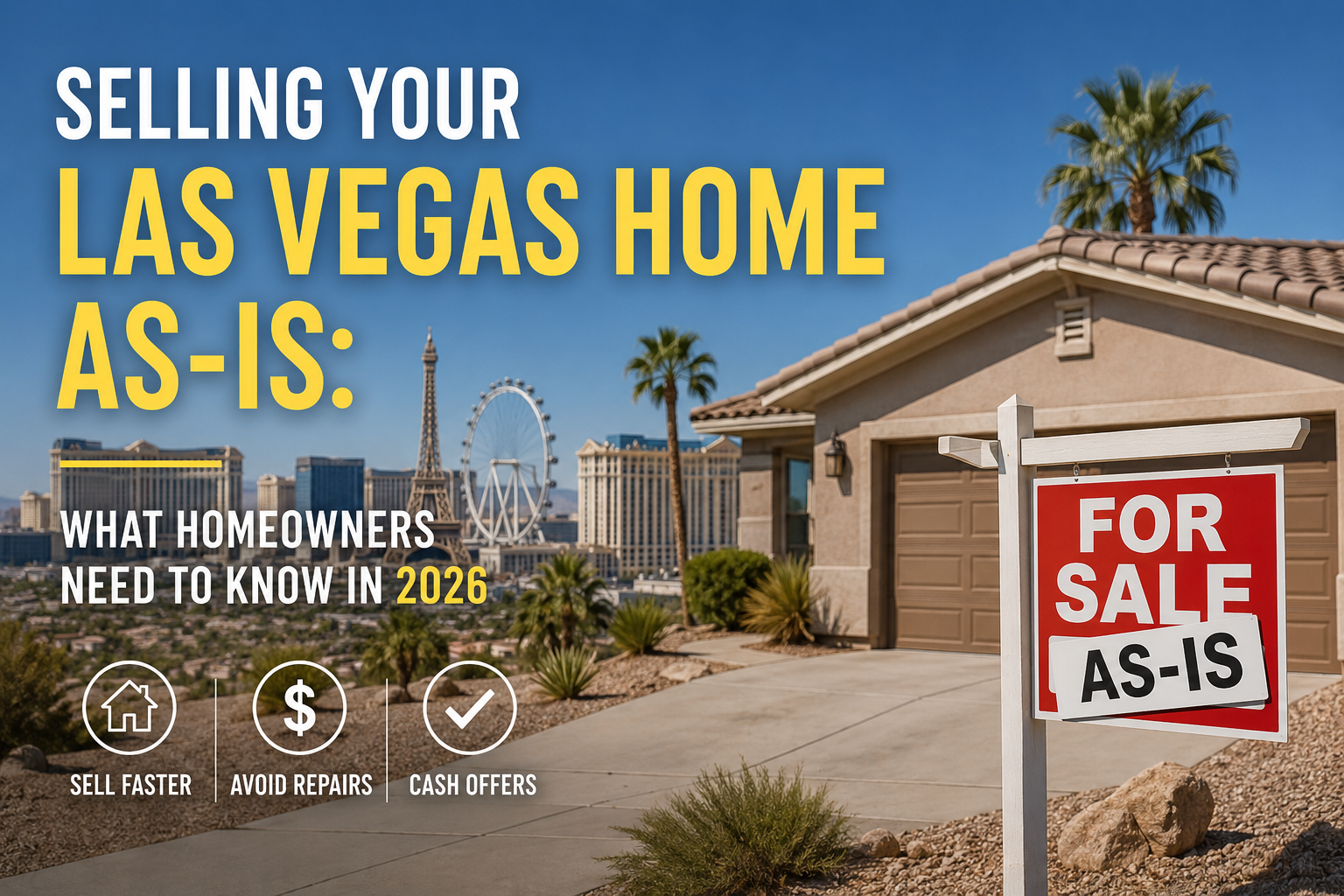 Selling Your Las Vegas Home As-Is: What Homeowners Need to Know in 2026